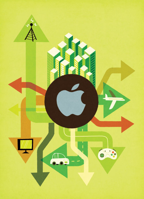 Apple logo graphic design