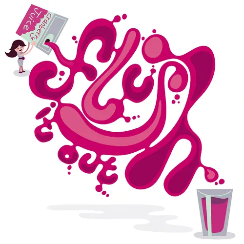 Lettering illustration of flush it out
