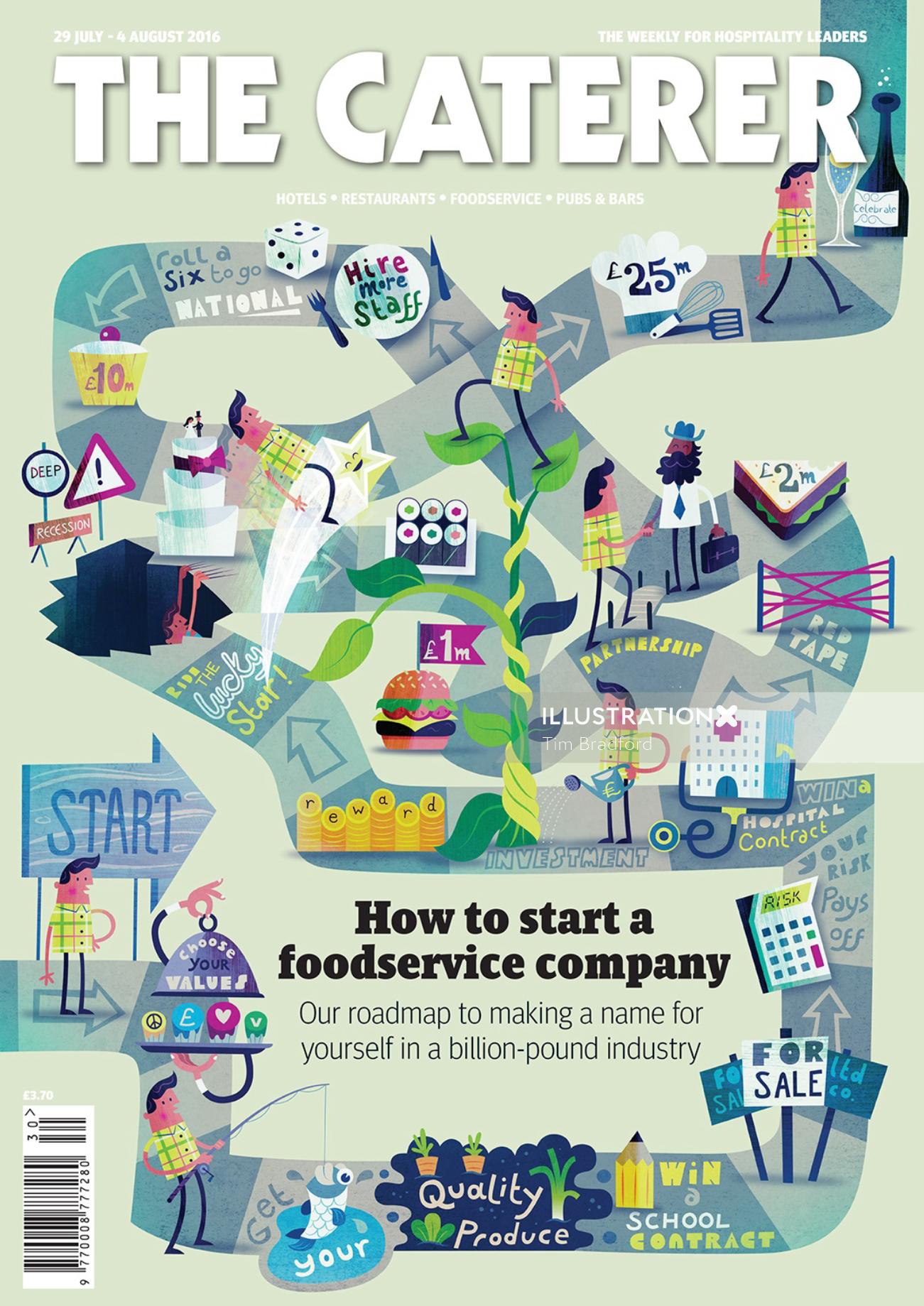 The Caterer Editorial map
illustration 