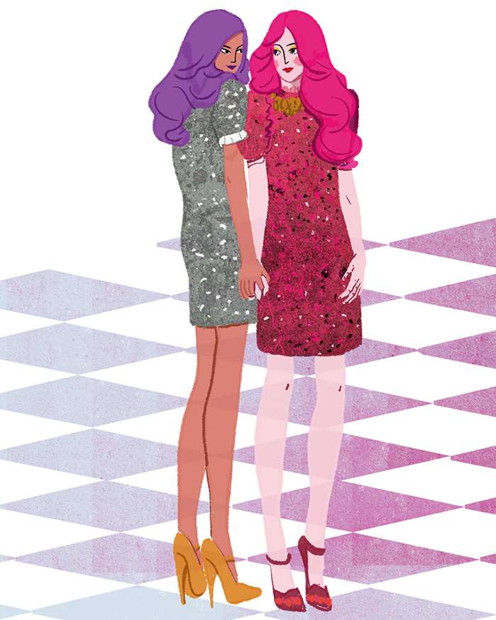 Fashion illustration for Vogue China by Decue Wu