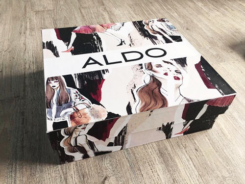 Une illustration pour les boîtes à chaussures ALDO