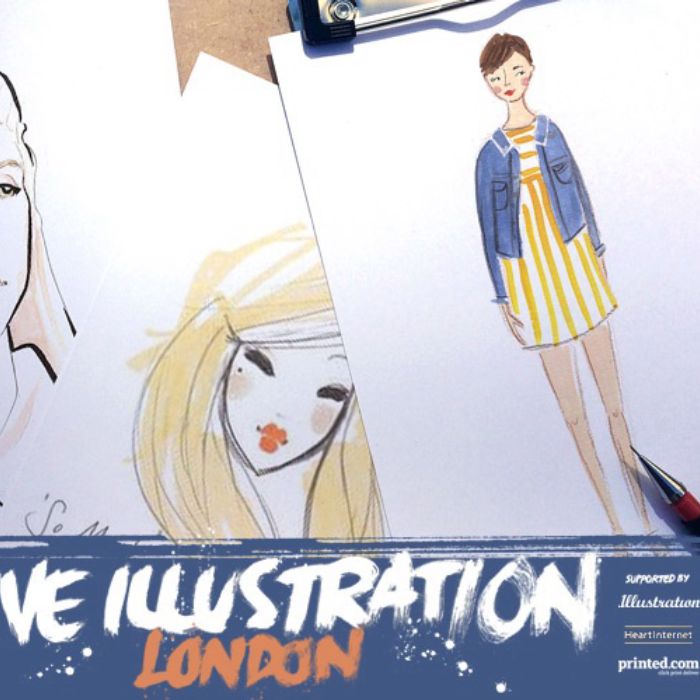 Prender todos os imita Podcast: Live Illustration London