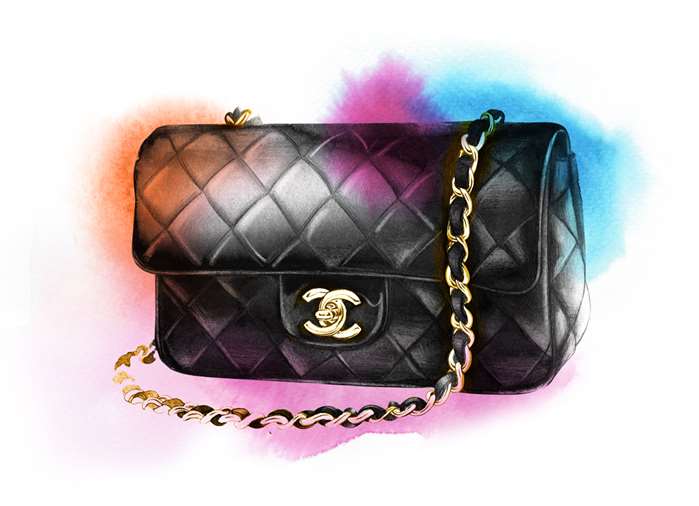 Chic handbag illustration