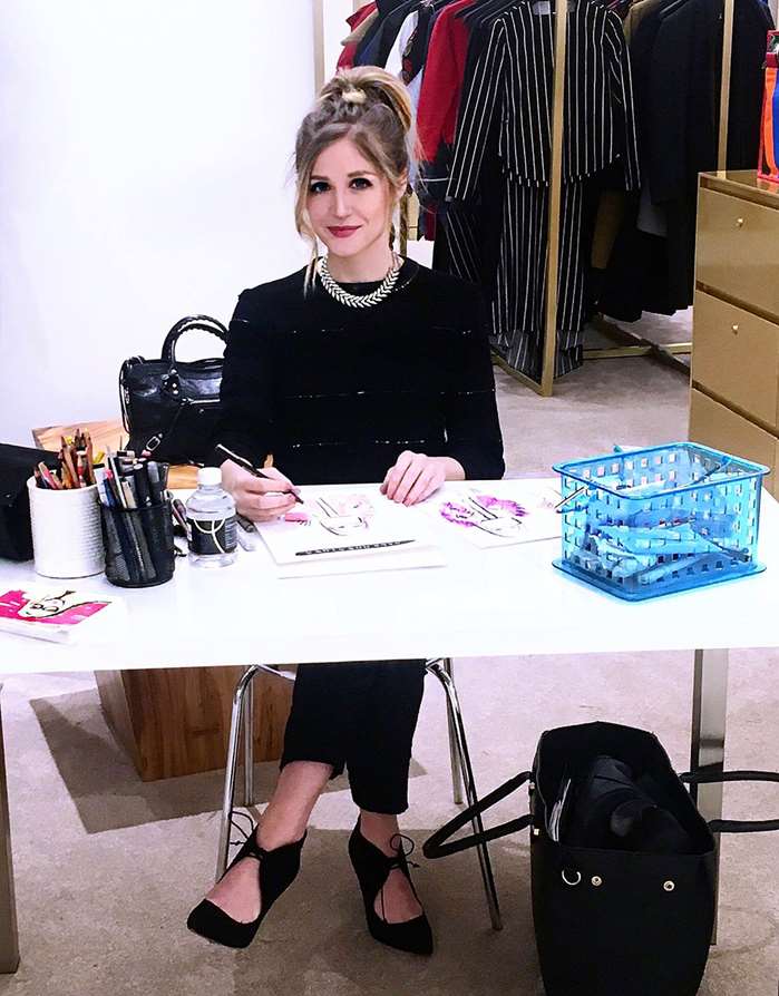 Live sketching news from Deanna