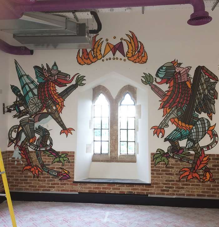 Andy Council creates a series of bespoke mural pieces