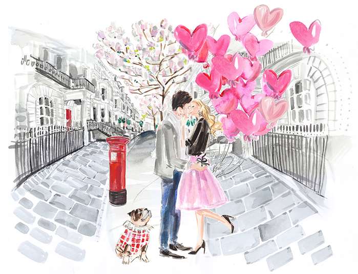 A whimsical, feminine celebration of love illustrated by Martha Napier