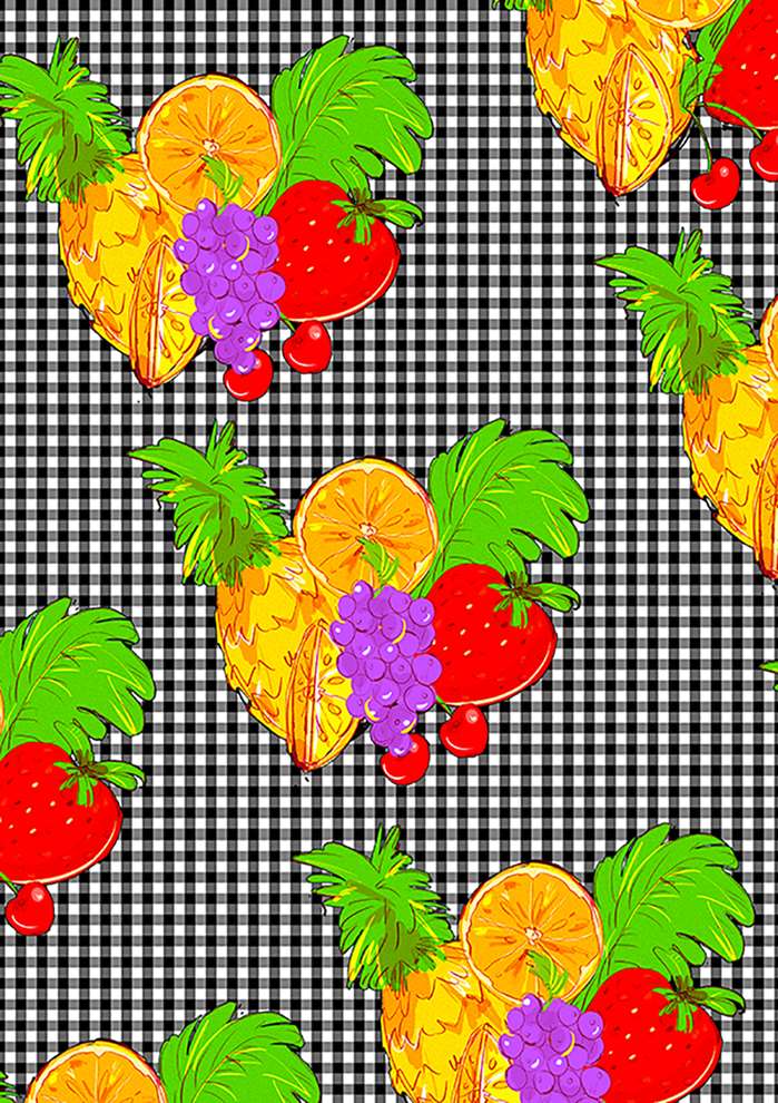 Fruity Fabric Design By Young Earl Grey
