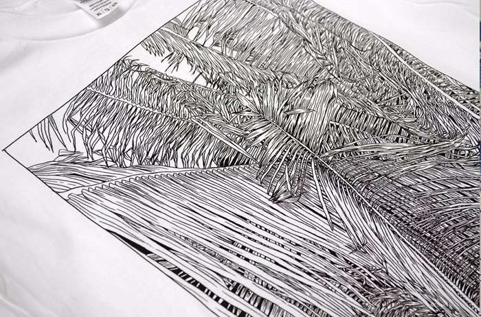 Palm trees for T-shirts illustration