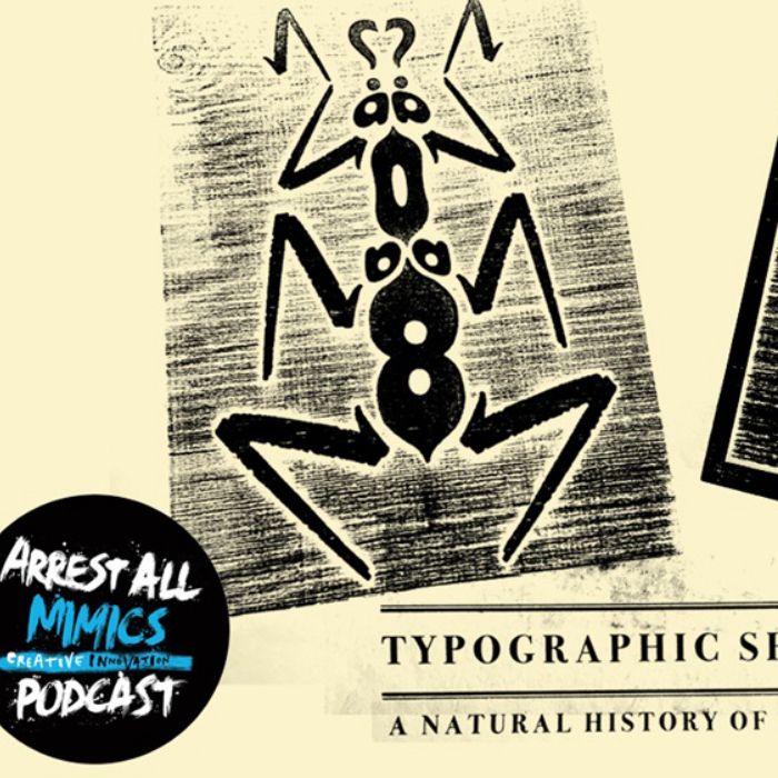 Prender todos os imita Podcast: amostras tipográficas