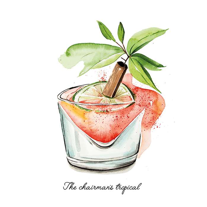The chairman's tropical cocktail