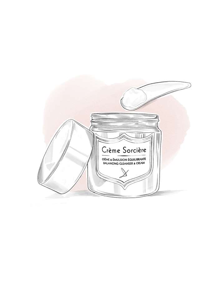 Crème Sorcière Line Artwork For Delbove Botanical
