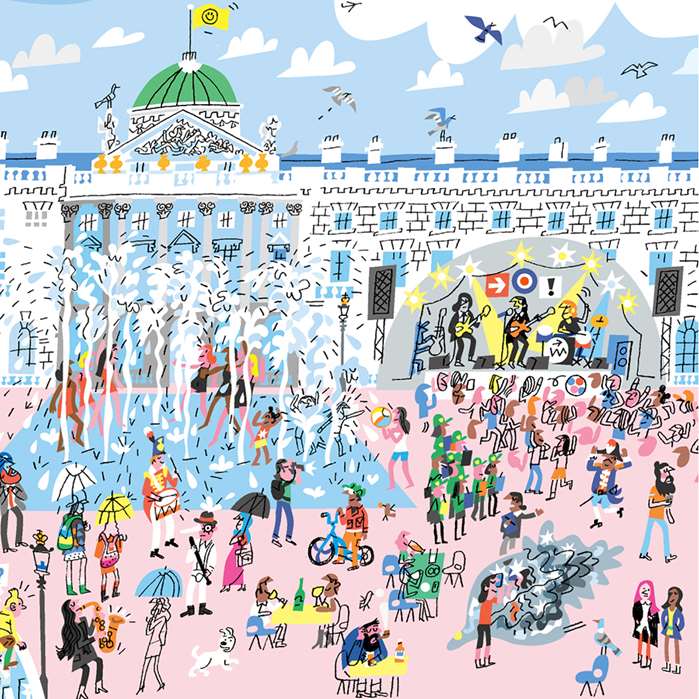 Crowd illustration