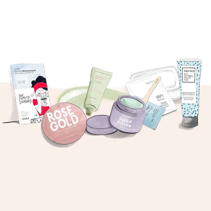 Beauty products illustration