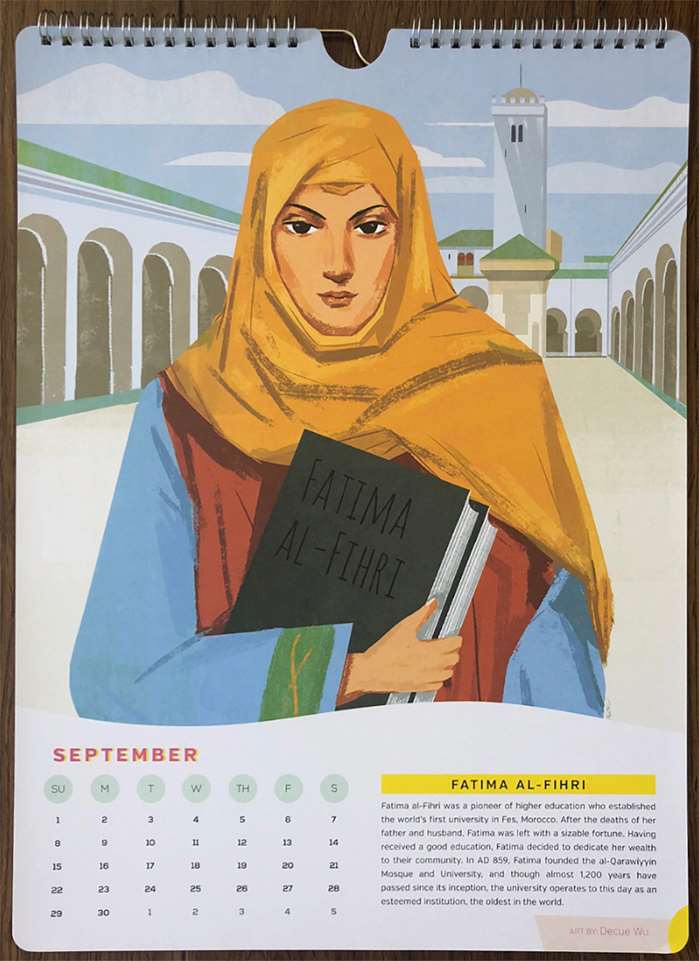 Portrait Illustration of Fatima al-Fihri