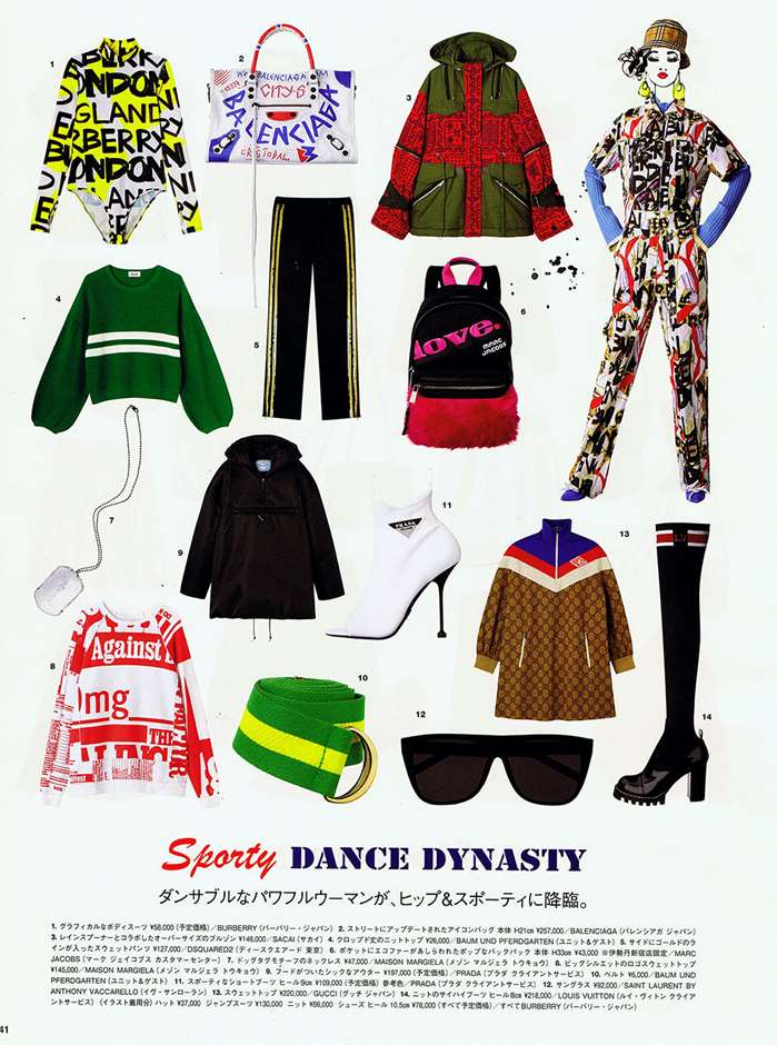 Fashionable clothes and accessories illustration