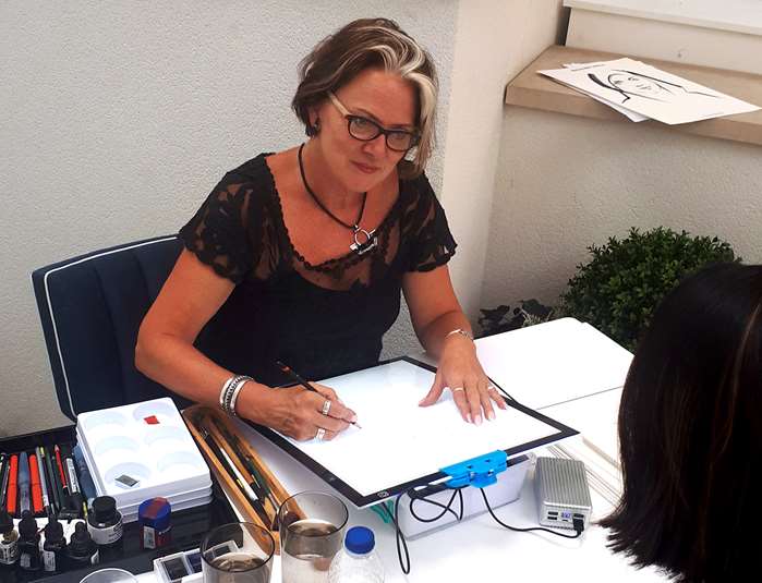 Live Event Drawing By Katharine Asher