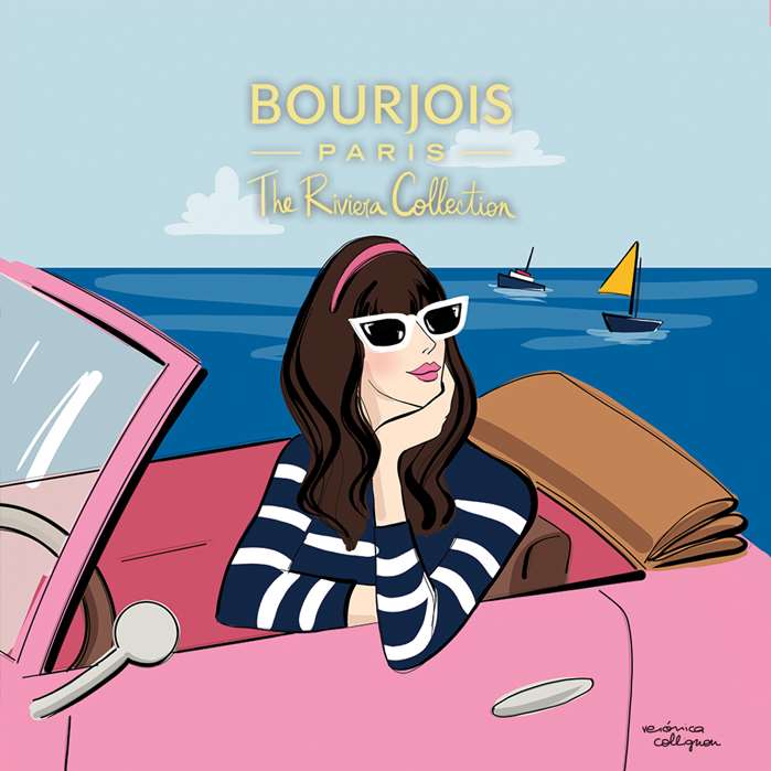 Woman Illustration For Bourjois Blushes