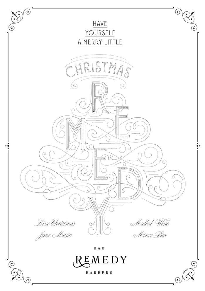 Christmas At Remedy - Lettering Design