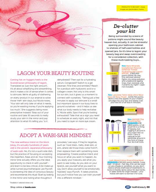 Mindful Beauty Illustration For Health & Beauty Magazine