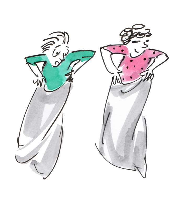 Line art of children playing