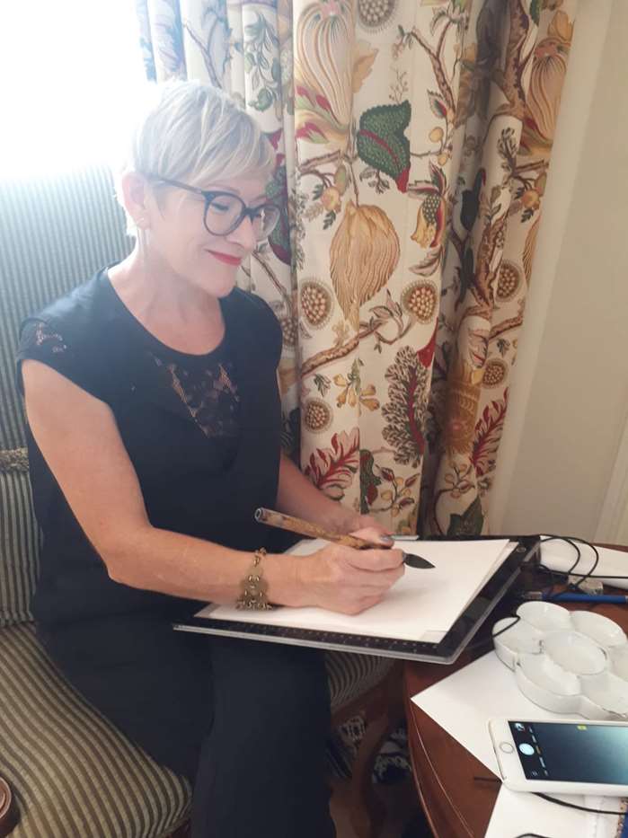 Live Event Drawing By Jacqueline Bissett Illustrator