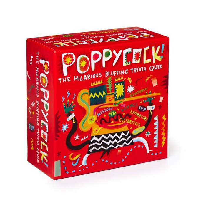 Packaging Artwork For Clarendon's Poppycock Game
