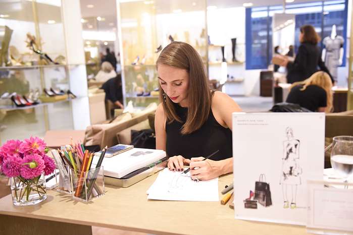 Drawing Live for Barneys New York Shoe Party