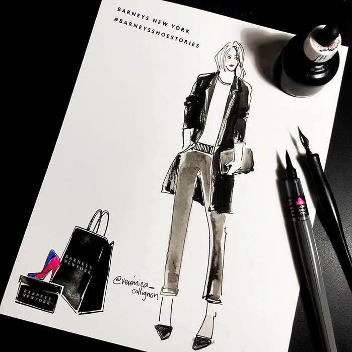 woman illustration in Live Event By Veronica Collignon