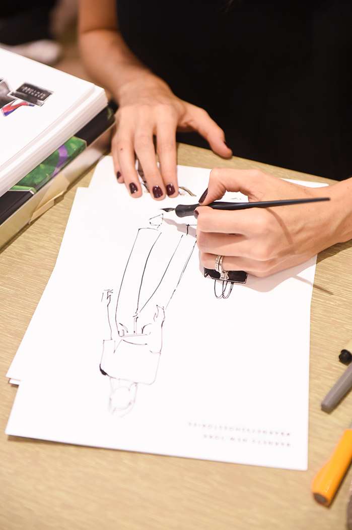 Woman Sketch is Getting Ready to Be Live - Barneys Campaign
