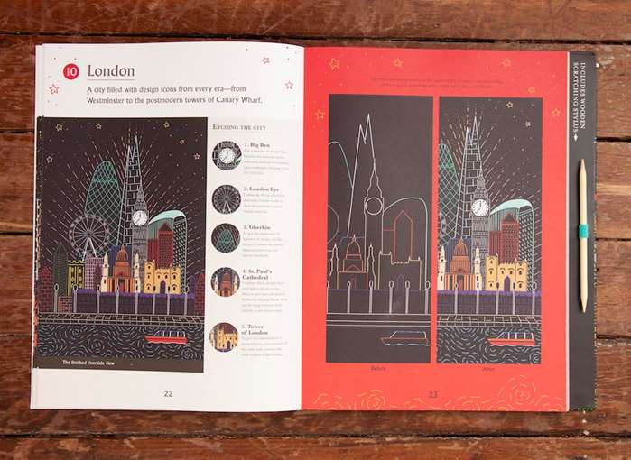London Cityscape Bookart Painting