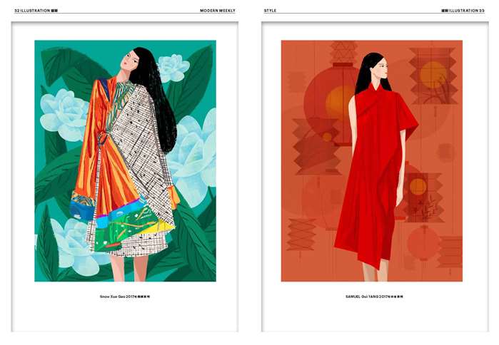 A fusion of  fashion digital art