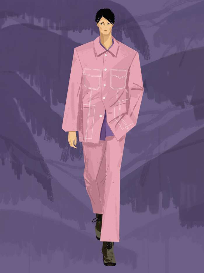 Fashion design for men's suit