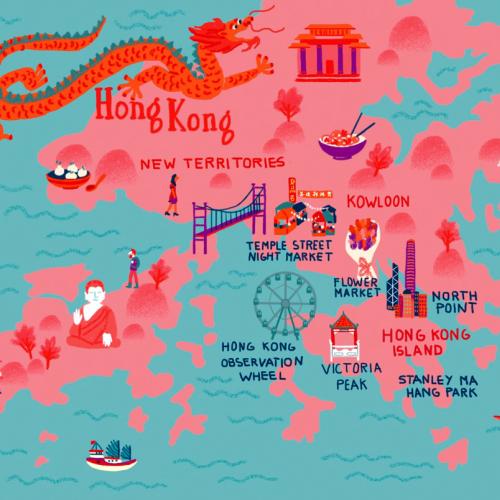 Carte de Hong Kong