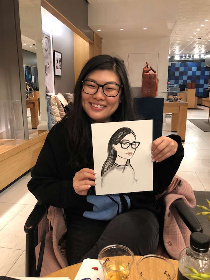 Portrait of a Girl wearing glasses
