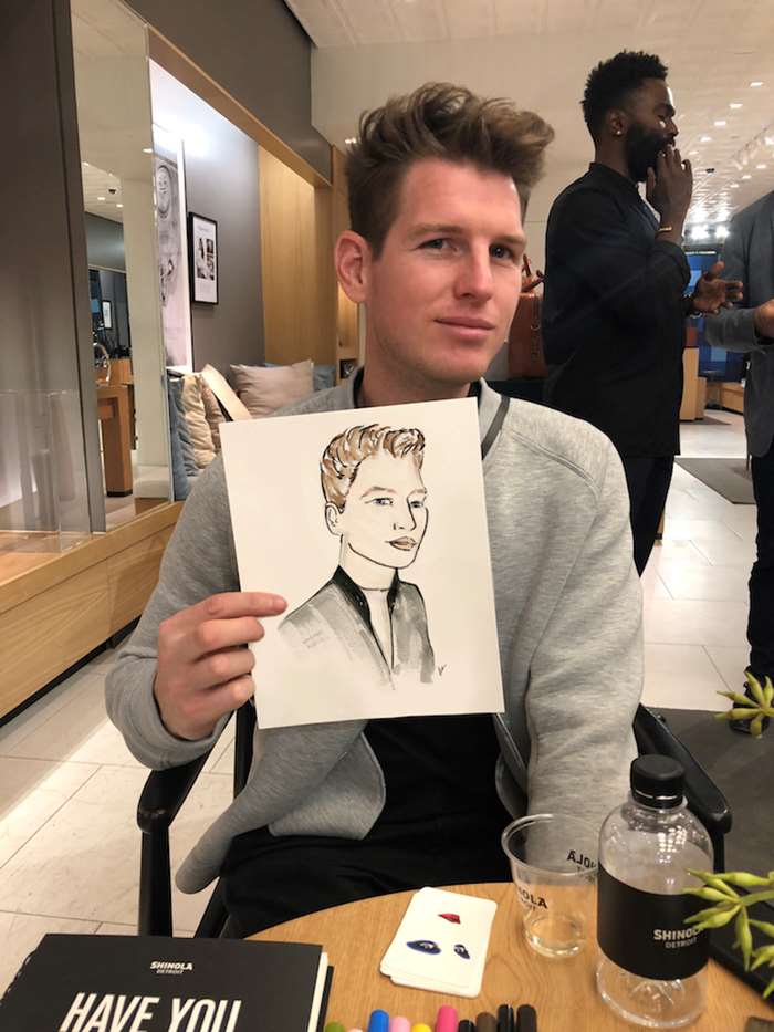 Pencil sketch of Decent man