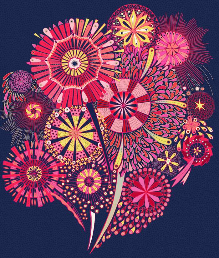 Lighting Celebration in Diwali Festival Color Art