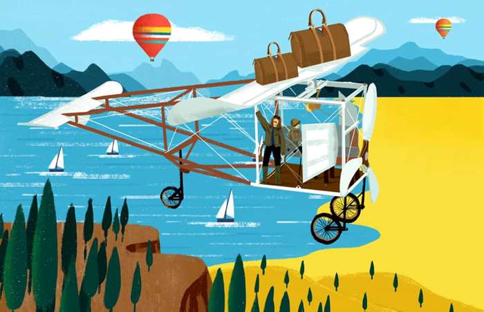 Travel in style illustration by Decue Wu