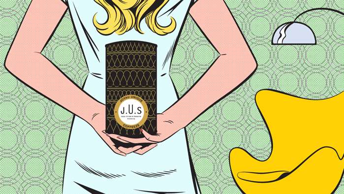 Perfume pop art illustration