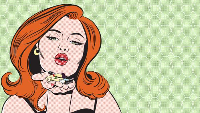 Pop art of Beautfiful woman