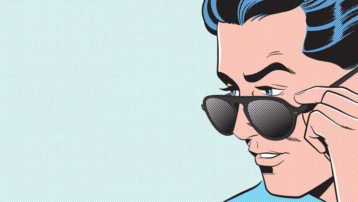 Man pop art portrait
