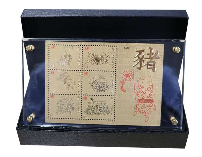 Chinese new Year illustrated on gift box