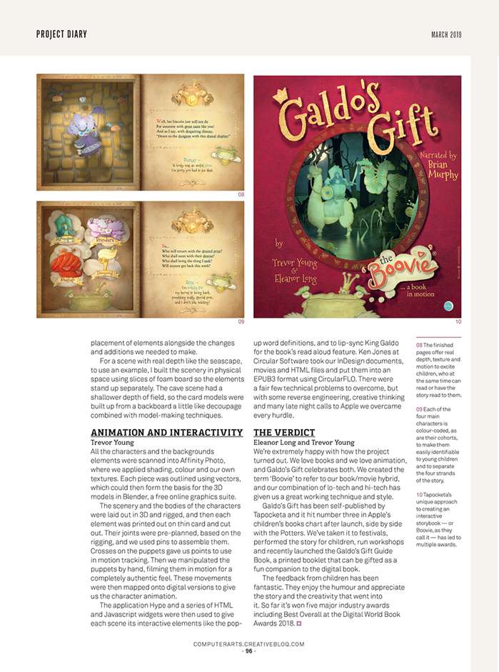 Galdo's gift book cover illustrated by MiniTonic