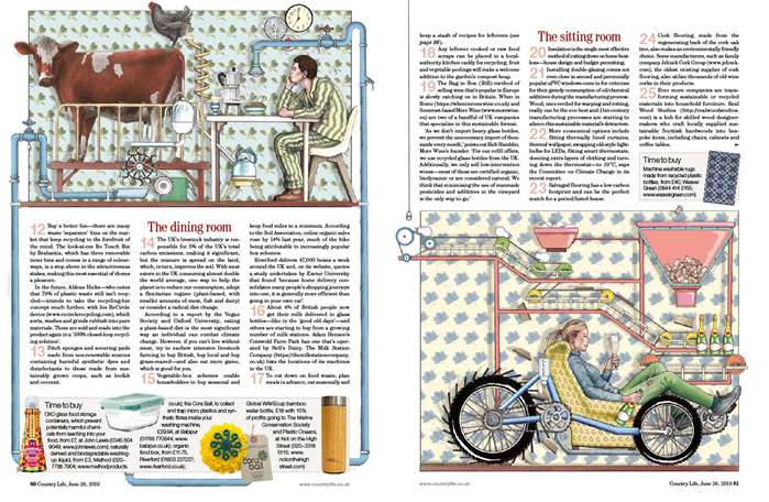 crazy machines artworks in countrylife magazine