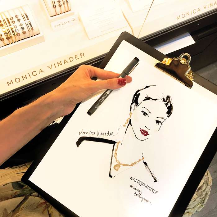 portrait by veronica for monica vinder's customer