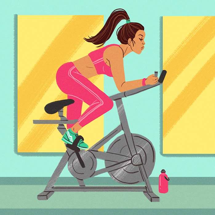 exercising to reduce stress artwork