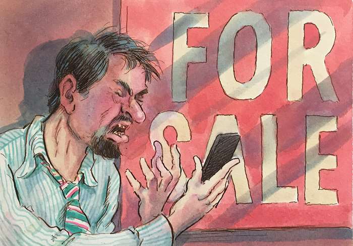 shop owner facing sale of shop
