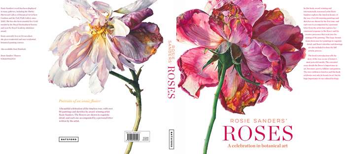 full cover design of book - roses