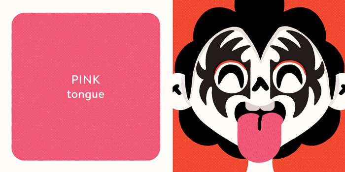 pink tongue baby rockstar
