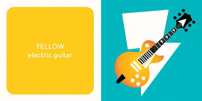 yellow electric guitar
