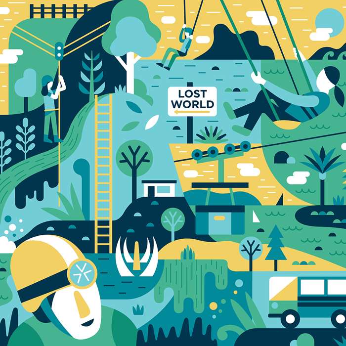 the lost world graphic art